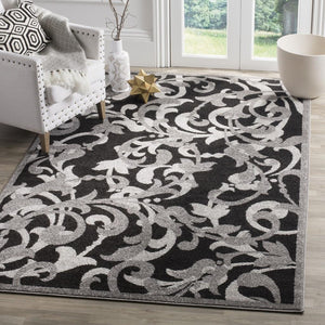Safavieh Amherst 428 Power Loomed 67% Polypropylene 18% Fibrillated Polypropylene 8% Latex 7% Poly-cotton(warp) Rug AMT428G-3