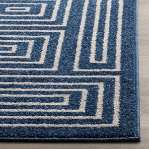 Safavieh Maze Power Loomed 67% Polypropylene 18% Fibrillated Polypropylene 8% Latex 7% Poly-cotton(warp) Rug AMT430P-4