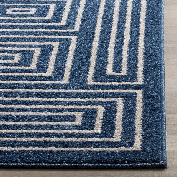 Safavieh Maze Power Loomed 67% Polypropylene 18% Fibrillated Polypropylene 8% Latex 7% Poly-cotton(warp) Rug AMT430P-4