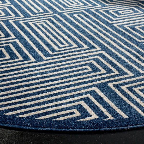 Safavieh Maze Power Loomed 67% Polypropylene 18% Fibrillated Polypropylene 8% Latex 7% Poly-cotton(warp) Rug AMT430P-4