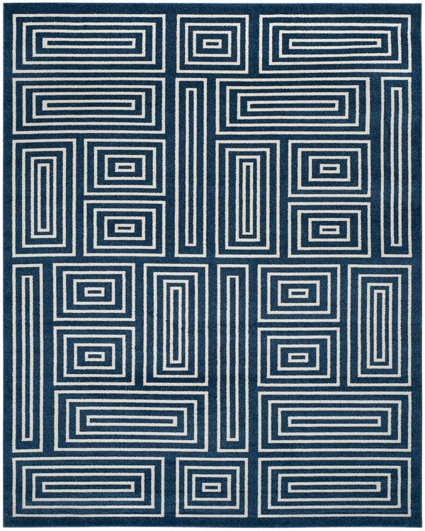 Safavieh Maze Power Loomed 67% Polypropylene 18% Fibrillated Polypropylene 8% Latex 7% Poly-cotton(warp) Rug AMT430P-4
