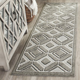 Safavieh Amherst 433 Power Loomed 67% Polypropylene 18% Fibrillated Polypropylene 8% Latex 7% Poly-cotton(warp) Rug AMT433C-3