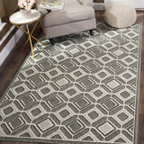 Safavieh Amherst 433 Power Loomed 67% Polypropylene 18% Fibrillated Polypropylene 8% Latex 7% Poly-cotton(warp) Rug AMT433C-3