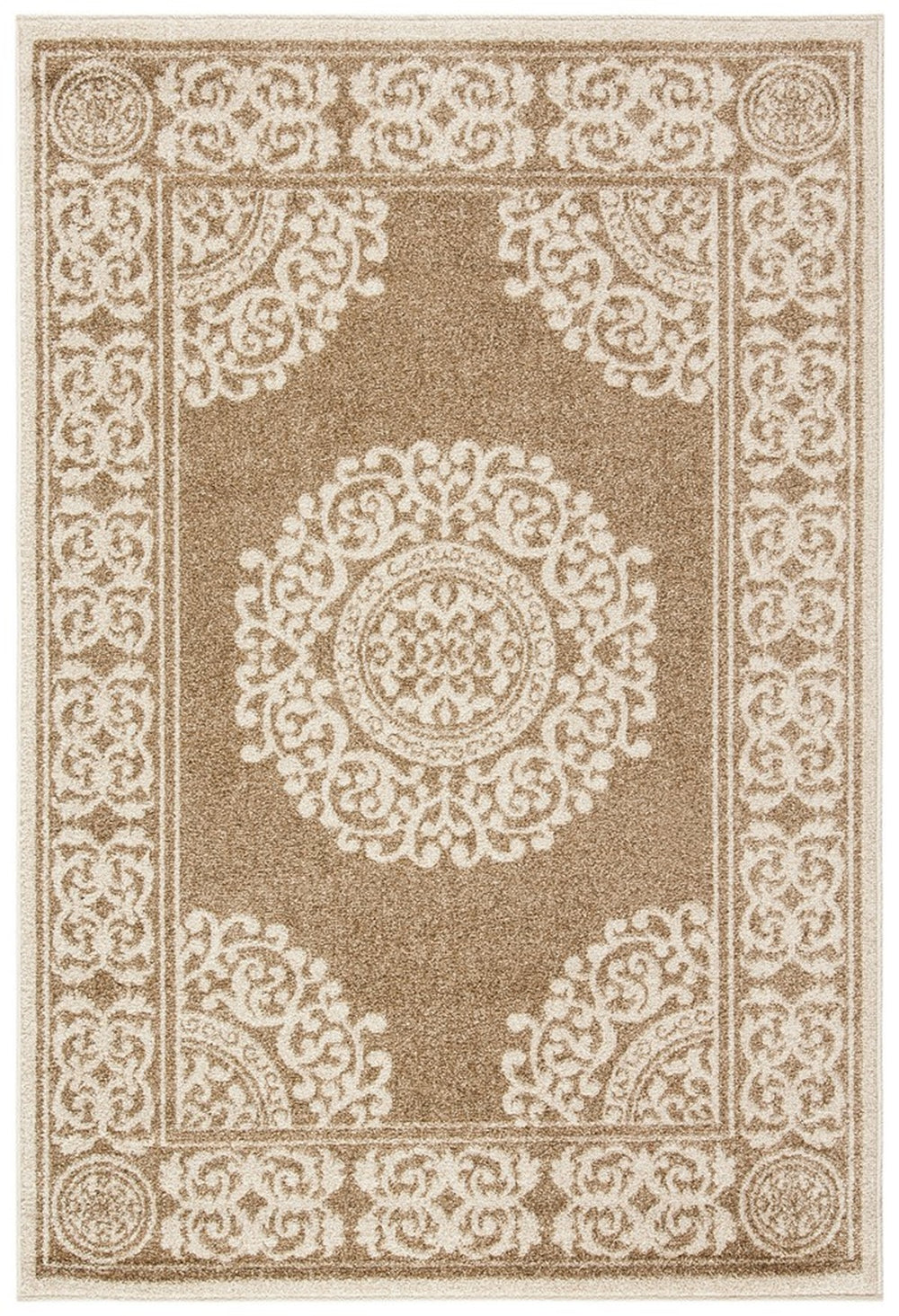 Amherst 480 Bbb  Power Loomed 67% Polypropylene 18% Fibrillated Polypropylene 8% Latex 7% Poly-Cotton(Warp) Rug Wheat
