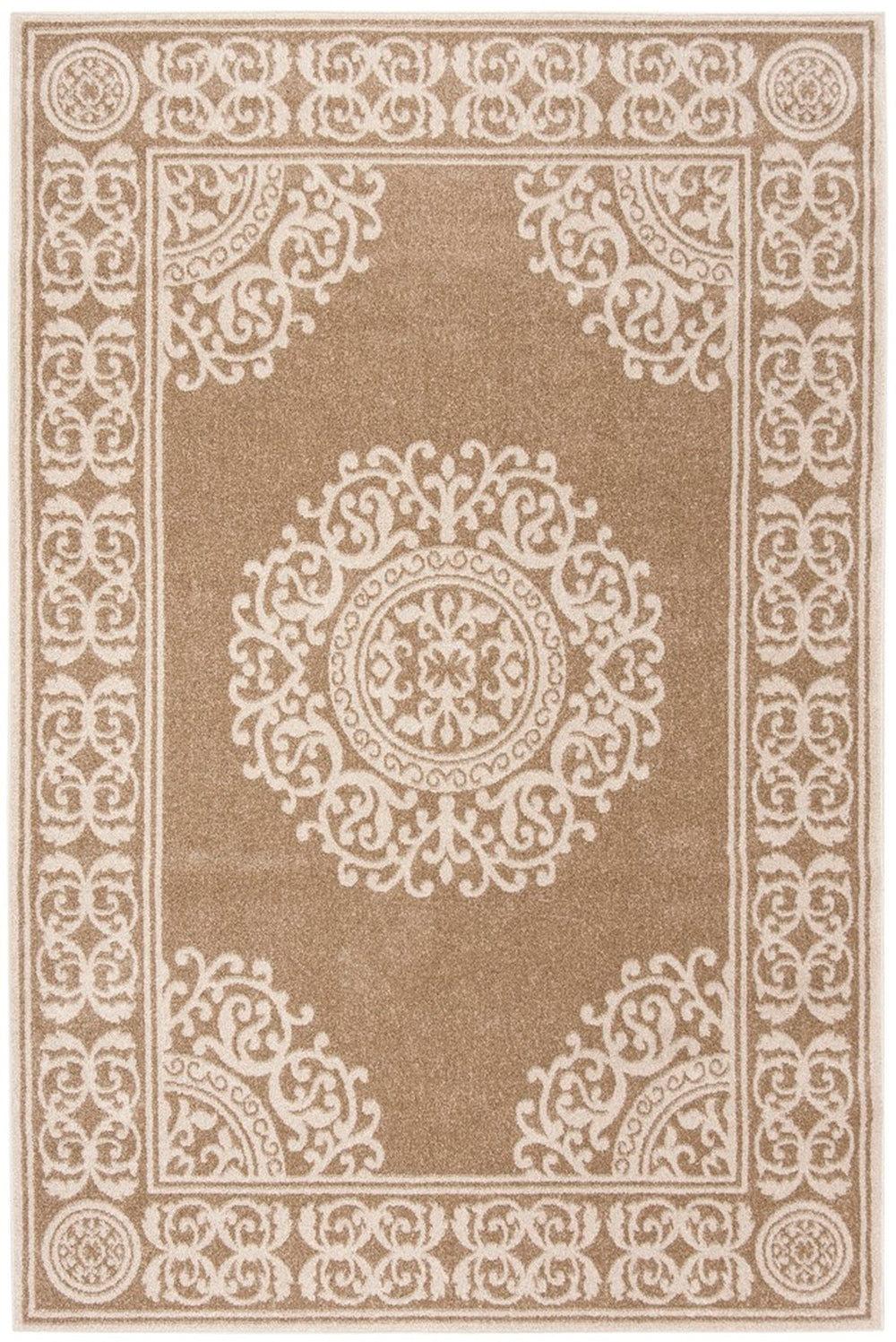 Amherst 480 Bbb  Power Loomed 67% Polypropylene 18% Fibrillated Polypropylene 8% Latex 7% Poly-Cotton(Warp) Rug Wheat