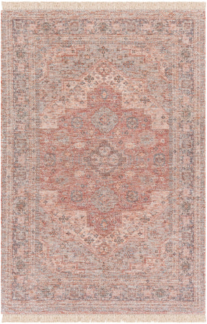 Amasya AMY-2300 Traditional Cotton, Polyester, Viscose, Wool Rug AMY2300-8612 Peach, Beige, Dark Green, Bright Red, Camel, Ice Blue, Dark Brown, Sage 50% Cotton, 20% Polyester, 15% Viscose, 15% Wool 8'6" x 12'