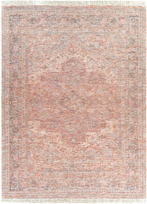 Amasya AMY-2300 Traditional Cotton, Polyester, Viscose, Wool Rug AMY2300-810 Peach, Beige, Dark Green, Bright Red, Camel, Ice Blue, Dark Brown, Sage 50% Cotton, 20% Polyester, 15% Viscose, 15% Wool 8' x 10'