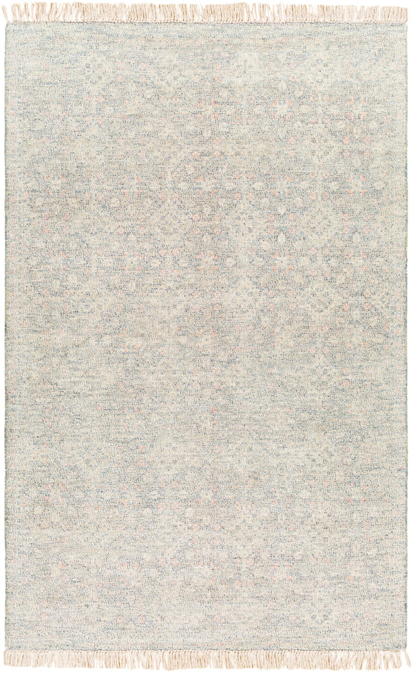 Amasya AMY-2301 Traditional Cotton, Polyester, Viscose, Wool Rug AMY2301-8612 Dark Green, Ivory, Coral, Beige 50% Cotton, 20% Polyester, 15% Viscose, 15% Wool 8'6" x 12'