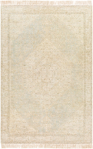 Amasya AMY-2302 Traditional Cotton, Polyester, Viscose, Wool Rug AMY2302-8612 Dark Brown, Aqua, Ivory, Beige 50% Cotton, 20% Polyester, 15% Viscose, 15% Wool 8'6" x 12'