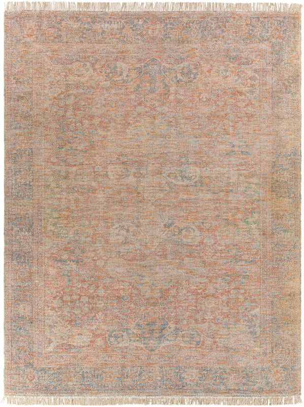 Amasya AMY-2304 Traditional Cotton, Polyester, Viscose, Wool Rug AMY2304-8612 Burnt Orange, Dark Blue, Dark Red, Aqua, Grass Green, Peach, Pale Blue, Coral, Beige, Lime, Ivory, Dark Brown 50% Cotton, 20% Polyester, 15% Viscose, 15% Wool 8'6" x 12'