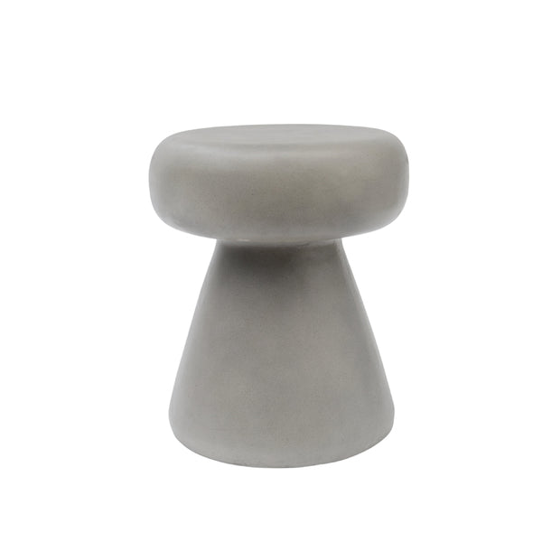VIG Furniture Modrest Boyd Modern Grey Concrete Round Stool VGLBANA-STR-02