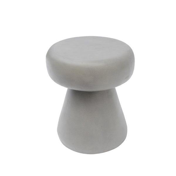 VIG Furniture Modrest Boyd Modern Grey Concrete Round Stool VGLBANA-STR-02
