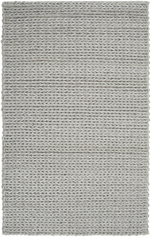 Anchorage ANC-1001 Modern Wool - Felted, Viscose Rug ANC1001-912 Light Gray 70% Wool - Felted, 30% Viscose 9' x 12'