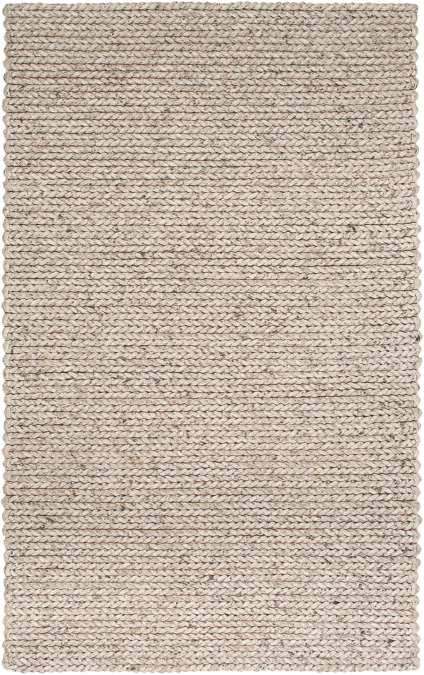 Anchorage ANC-1006 Modern Wool - Felted, Viscose Rug ANC1006-912 Charcoal, Ivory, Dark Brown 70% Wool - Felted, 30% Viscose 9' x 12'