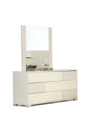 VIG Furniture Modrest Ancona Italian Modern Beige Mirror VGACANCONA-MIR-BGE