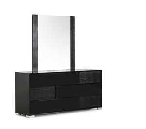 VIG Furniture Modrest Ancona Italian Modern Black Mirror VGACANCONA-MIR-BLK