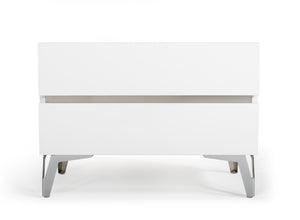 VIG Furniture Nova Domus Angela - Italian Modern White Nightstand VGACANGELA-NS