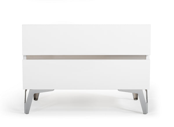 VIG Furniture Nova Domus Angela - Italian Modern White Nightstand VGACANGELA-NS