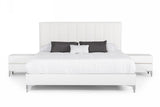 VIG Furniture Nova Domus Angela - Eastern King Italian Modern White Eco Leather Bedroom Set VGACANGELA-SET-EK