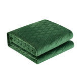 Wafa Green King 3pc Quilt Set