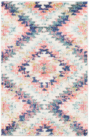 Anika ANI-1027 Rustic Polypropylene Rug ANI1027-93123 White, Beige, Camel, Aqua, Teal, Dark Blue, Bright Pink, Lime, Black, Charcoal 100% Polypropylene 9' x 12'4"