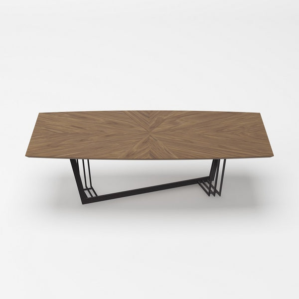 VIG Furniture Modrest Gilroy - Modern Walnut and Black Dining Table VGBB-MI2003T-WAL-B-DT VGBB-MI2003T-WAL-B-DT