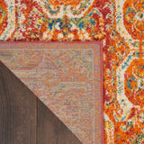 Nourison Allur ALR05 Bohemian Machine Made Power-loomed Indoor only Area Rug Red Multicolor 9' x 12' 99446838612