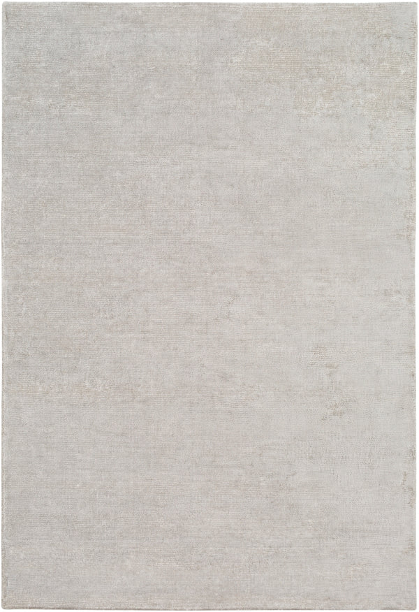 Aspen ANP-2304 Modern Tencel, Nylon Rug ANP2304-912 Medium Gray, White 80% Tencel, 20% Nylon 9' x 12'