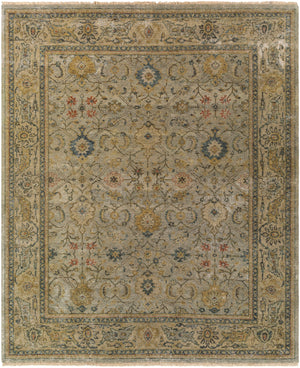 Anatolia ANY-2300 Traditional Wool Rug ANY2300-912 Dark Green, Olive, Khaki, Burnt Orange 100% Wool 9' x 12'