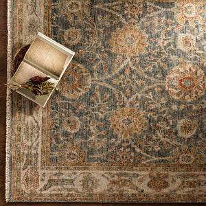 Anatolia ANY-2301 Traditional Wool Rug ANY2301-912 Dark Green, Burnt Orange, Olive, Khaki 100% Wool 9' x 12'