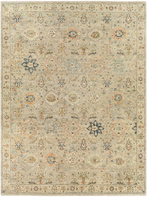 Anatolia ANY-2305 Traditional Wool Rug ANY2305-912 Dark Blue, Burnt Orange, Taupe, Dark Brown, Medium Gray, Beige 100% Wool 9' x 12'
