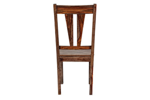 Porter Designs Kalispell Solid Sheesham Wood Natural Dining Chair Natural 07-116-02-PDU106H-1