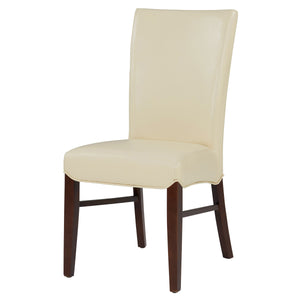 Milton Bonded Leather Dining Chair Set of 2 - Stylish Parsons Accent Chairs for Modern Interiors