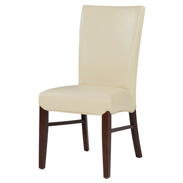 Milton Bonded Leather Dining Chair Set of 2 - Stylish Parsons Accent Chairs for Modern Interiors