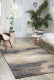 Nourison Maxell MAE06 Modern Machine Made Power-loomed Indoor only Area Rug Flint 7'10" x 10'6" 99446340825