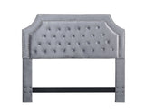 Chava Grey Twin Velvet Headboard