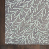 Nourison Michael Amini Ma30 Star SMR03 Glam Handmade Hand Tufted Indoor only Area Rug Slate/Teal 7'9" x 9'9" 99446881571