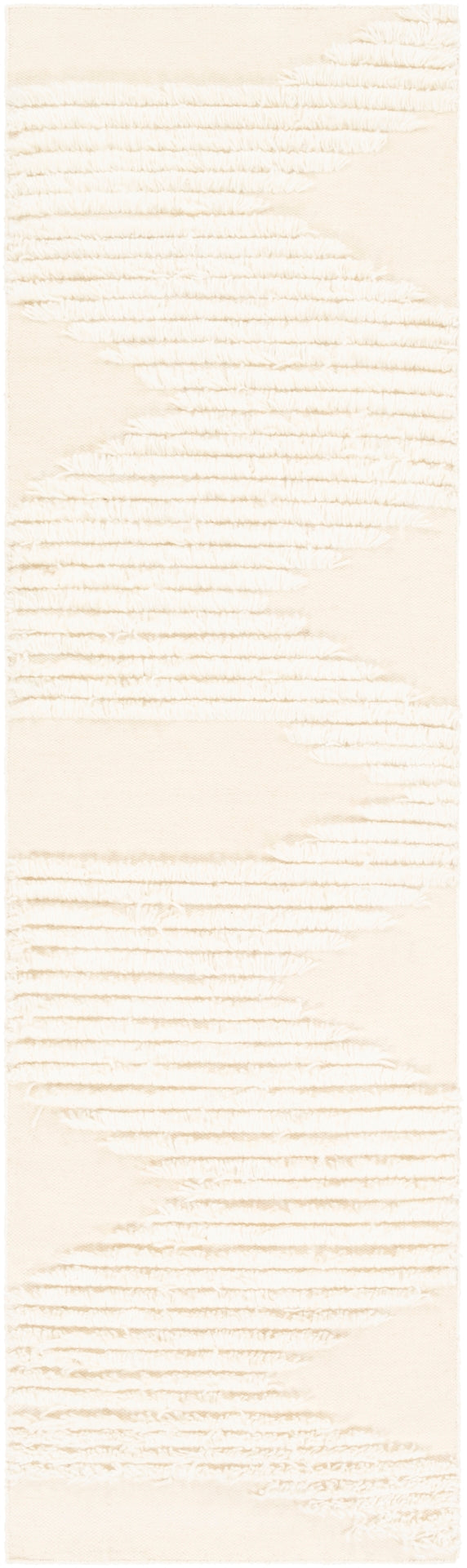 Apache APA-2301 Global Wool Rug APA2301-268 Cream 100% Wool 2'6" x 8'