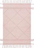 Apache APA-2307 Global Wool Rug APA2307-912 Pale Pink, Cream 100% Wool 9' x 12'