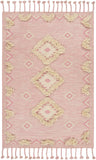 Apache APA-2308 Global Wool Rug APA2308-912 Pale Pink, Cream 100% Wool 9' x 12'