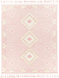 Apache APA-2308 Global Wool Rug APA2308-810 Pale Pink, Cream 100% Wool 8' x 10'