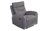 Porter Designs Keyser Power Motion Contemporary Recliner Gray 03-201-17-8520