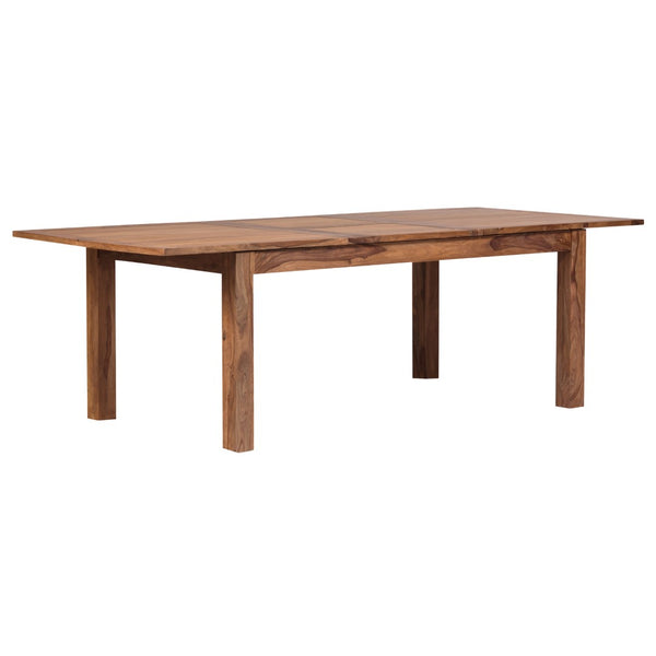 Porter Designs Urban Solid Sheesham Wood 72" - 96" Butterfly Extension Contemporary Dining Table Natural 07-117-01-1127