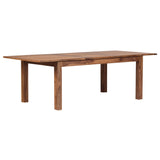 Porter Designs Urban Solid Sheesham Wood 72" - 96" Butterfly Extension Contemporary Dining Table Natural 07-117-01-1127