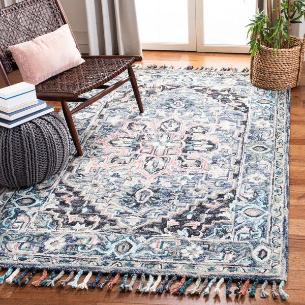 Safavieh Aspen 124 Hand Tufted 85% Wool/15% Cotton Bohemian Rug APN124U-9SQ