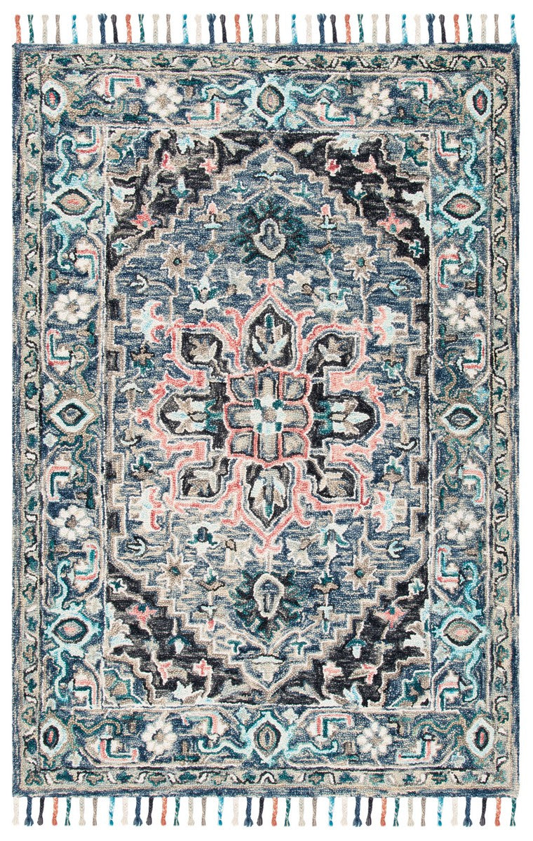 Safavieh Aspen 124 Hand Tufted 85% Wool/15% Cotton Bohemian Rug APN124U-9SQ