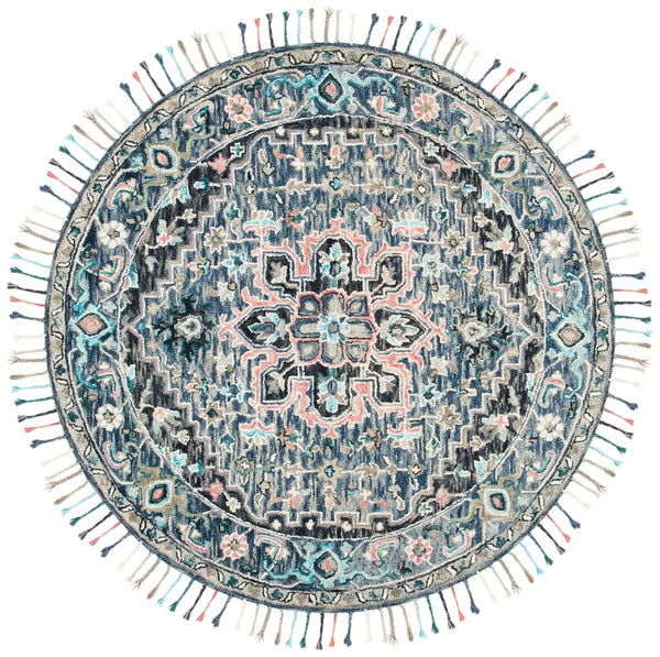 Safavieh Aspen 124 Hand Tufted 85% Wool/15% Cotton Bohemian Rug APN124U-9SQ