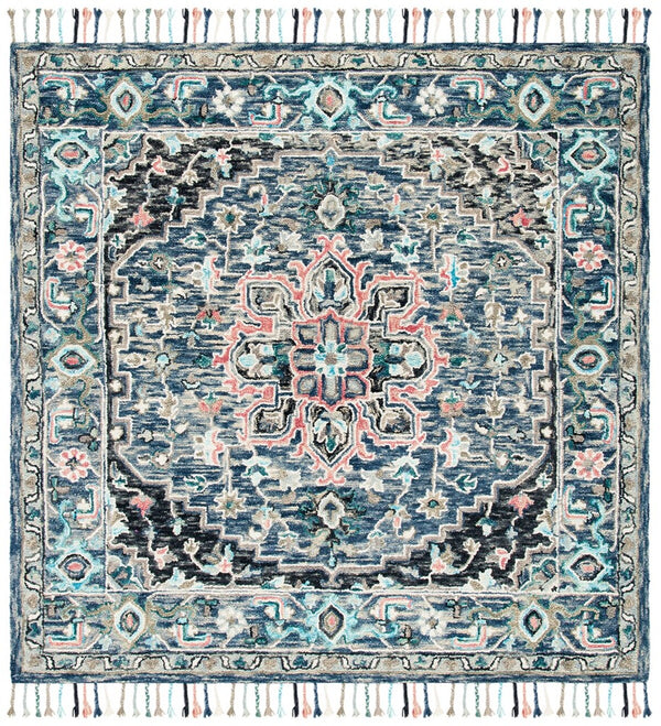 Safavieh Aspen 124 Hand Tufted 85% Wool/15% Cotton Bohemian Rug APN124U-9SQ