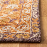 Aspen 127 Bohemian Hand Tufted 85% Wool, 15% Cotton Rug Brown / Purple