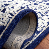 Aspen 296 Bohemian Hand Tufted Wool & Viscose Pile Rug Navy / Ivory